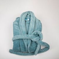 Lapel Flannel Bathrobe