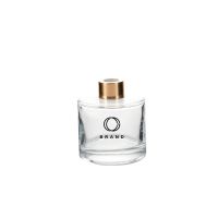 5 Oz. Diffuser Round Glass Bottle With Gold Cap