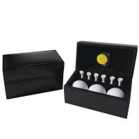 Golf Ball Set With Leather Box