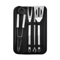 7Pcs BBQ Tool Set With Carry