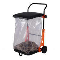 Multi-function garden rubbish cart outdoor leaf cart with plastic bag