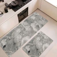 2 pcs of Morden patterns pu non-slip  kitchen mats