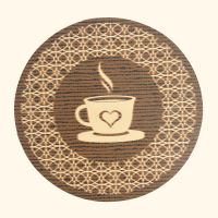 PU Coffee Cup Coaster , Wipeable Easy