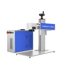 100W JPT Desktop Steel Silver Metal Fiber Laser Marking Engraving Cutting Machine