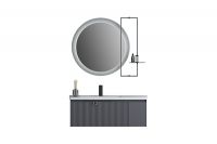 Hotel Modern Affordable Bathroom Cabinet Sets Bathroom Sink With Smart LED Mirror Vanity QWS-600C/QWS-700C/QWS-800C/QWS-900C/QWS-1000C/QWS-1200C