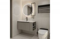 High Quality Design Vanity Bathroom Mirror Modern Wall Mounted Bathroom Cabinet with Plywood Material