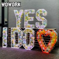 WOWORK collapsible marquee letter light balloon letter for wedding party decoration