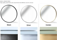 Irregular Shape Decorative Aluminum Framed Mirror Stainless Steel Framed Mirror Floor Frame Mirror