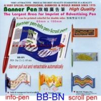 Advsertising Banner Flag Scroll Info Ballpoint
