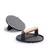 Hot Sale Smash Burger Press Kit, Round &amp; Rectangle Meat Press for Griddle, Cast Iron Grill Press with Upgrade Wooden Handle