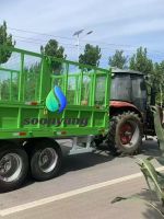 Powerful traction trailer artifact dump truck trailer