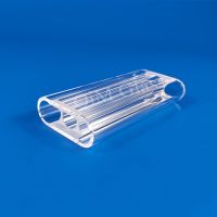 Transparent Quartz Triple Bore