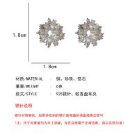 pearl zircon earrings