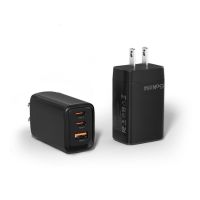 Quality GaN 65W Travel Charger USB C USB A Port PD 65W Fast Charging Small Mobile Phone Wall Charger