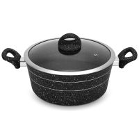 22cm Forged Aluminium Non-stick Casserole With Lid