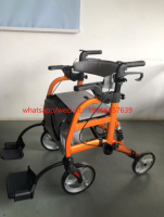 Outdoor 4 Wheels Aluminum Rollator Walker