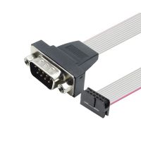 RJ7123 Harness Wire Cable Ribbon Cable, D-SUB 9P to IDC Plug Ribbon Cable, Serial Port Flat Cable