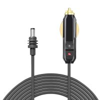 Ethernet Mini Device Car Cigarette Lighter In-vehicle DC Plug Power Cable, 3-meter Car Charger