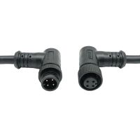 M12 Metal Elbow Connector, 8-core