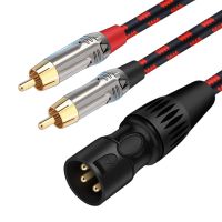 XLR To Dual RCA Microphone Cable