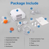 Nebulizer Machine for Adults and Kids, Compressor Nebulizer with A Set of Accessories, Jet Nebulizer of Cool Mist, Desktop Nebulizer with Compressor