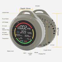 2025 Best Seller PT08 Portable O2 Gas Analyzer Oxygen Meter Concentration Monitor CO Detector Smoke Alarm for Outdoor