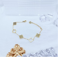 Copper Coin Flower Bracelet