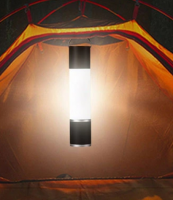 3-in-1 LED light integrates Flashlight, Camping Light and Power Bank
