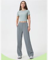 Women's Air-Layer Lounge Pants - Flowy Straight-Leg Wide Trousers with Slimming Drape &amp; Naked Sensation Comfort  D25047