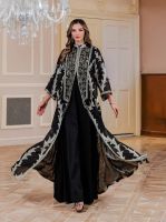 Heavy Embroidered Tulle Abaya - Dubai Party