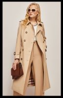 Classic Gabardine Trench Coat - British-Inspired