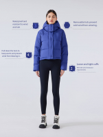 Women's Detachable Hood Down