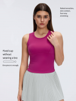 Sleeveless Sports Tank - Built-In Bra