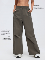 High-Waist Utility Joggers - Water-Resistant