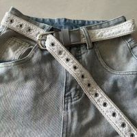 Niche new versatile retro decorative belt metal fashion jeans pin buckle hot girl lace trend