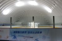 Air inflated membrane Skiing stadium Air inflatable membrane structure sports dome membrane building