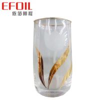 Double Sides Gold Glass PP PS ABS Plastic Excellent Adhesion  Hot Stamping Foil