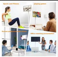 32-inch portable touchscreen TV with built-in rotating panel and smart TV functionality, including a stand.