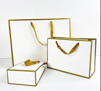 Custom Branded Luxury Paper Shopping Totes â Gold Foil/Embossed Options for Middle East Retail & Gift Packaging