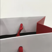 Wholesale Eco-Friendly Luxury Kraft Paper Tote Bags with Ribbon Custom Logo Stand-Up Recyclable Retail Packaging Use