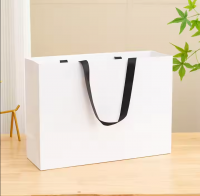 Custom Recyclable Kraft Paper Bag with Handle for Packaging Shopping Promotion and Gifts Featuring Your Own Logo