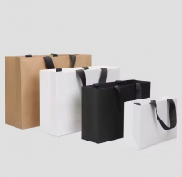 Handmade Brown Kraft Paper Bags Bulk Cheap with Embossinga Printing Personalized for Use with Own Logo for Photo Frame