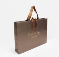 Wholesale Custom Logo Disposable Shopping Paper Gift Bags Luxury Hot Stamping Cheap Price for Clothes Christmas Gift Packing