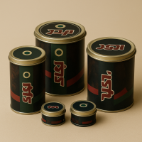 Premium Customized Logo Empty Tin Cans with Tailor-Made Lids for Tobacco Packaging and Branding