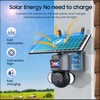 6MP PIR Solar-powered 4G Dual-lens Speed Dome Camera with 12X Zoom