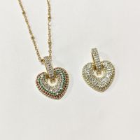 New CZ Pave Heart-Shaped Necklace!