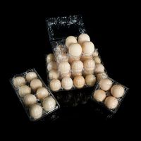 Middle Size Stackable Egg Storage Holder Recyclable Egg Trays Plastic Egg Cartons Customizable Boxes and Labels