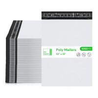 White Poly Mailers 2.5 mil