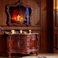 European - Style Antique - Inspired Bathroom Cabinet