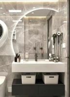 Modern Minimalist Solid Wood Bathroom Cabinet